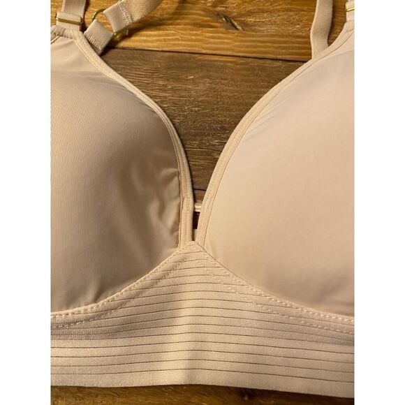 Lively 36C Spacer Bra Bralette Keylole Beige Adjustable Minimalist Comfortable - Picture 2 of 6